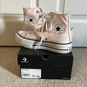 Converse Light Pink High-Tops, Women’s size 7